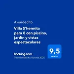 Villa S\'Hermita Para 8 Con Piscina, Jardin Y Vistas Espectaculares